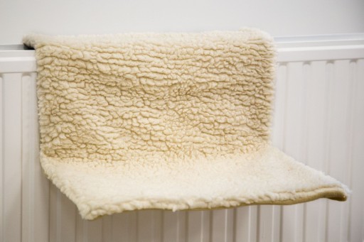 Afbeelding Sleepy verstelbare radiator kattenhangmat creme door K-9 Security dogs