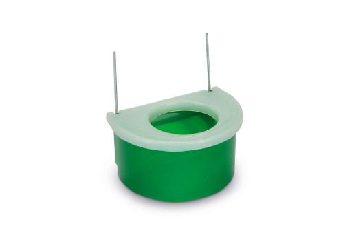 beeztees snoepbakje+deksel - vogelbakje - groen - 7,5 cm