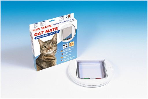 Cat Mate 210 Kattenluik Wit (Glas/Dunne deuren) Kattenluik