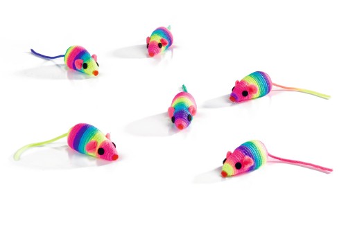 Beeztees - Rainbow Speelmuisje