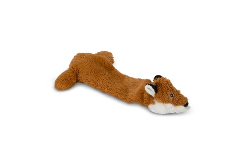 beeztees flatinos vos yuna - hondenspeelgoed - bruin - 36 cm