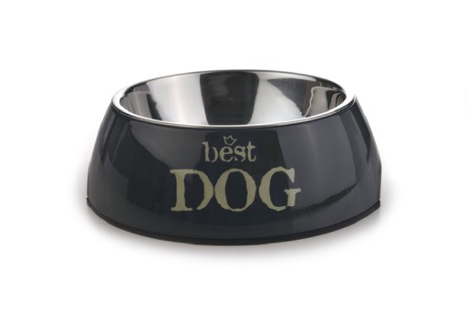 Hondenvoerbak rond Best Dog grijs 18 cm