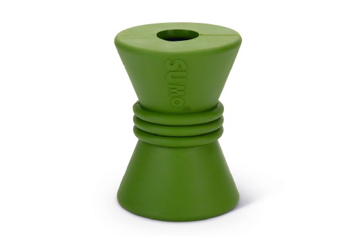 beeztees sumo play diabolo - hondenspeelgoed - rubber - groen - 10x7x7 c