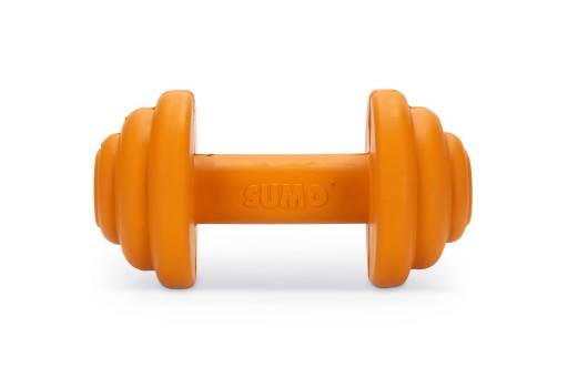 beeztees sumo play haltrino - hondenspeelgoed - rubber - oranje - 13x7x7