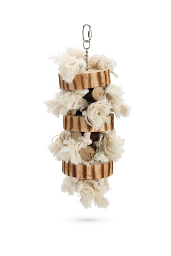 beeztees holzy - vogelspeelgoed - hout - 38 cm