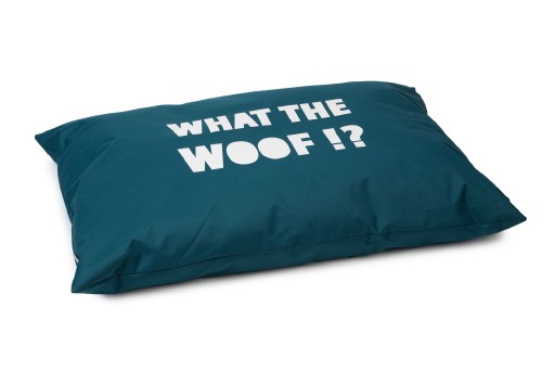 beeztees what the woof - hondenkussen - groen - 100x70 cm