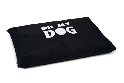 beeztees oh my dog - hondenkussen - zwart - 100x70 cm