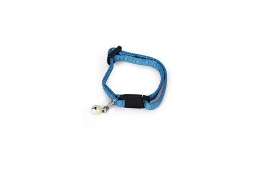 Afbeelding Beeztees Nylon Kittenhalsband Licht Blauw Kattenhalsband & -tuig door K-9 Security dogs