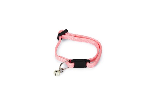 Afbeelding Beeztees Nylon Kittenhalsband Licht Roze Kattenhalsband & -tuig door K-9 Security dogs