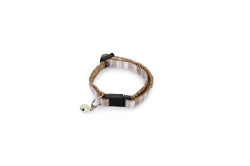 Beeztees Nylon Kittenbandje Joy Beige Kattenhalsband & -tuig