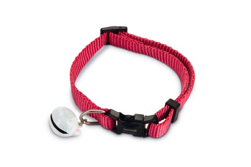 beeztees uni - kattenhalsband - nylon - roze - 20-30 cm