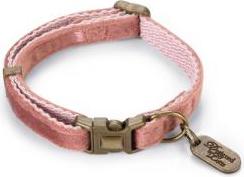 Designed by Lotte Velura - Kattenhalsband - Roze - Fluweel - 30x1x0,2 cm