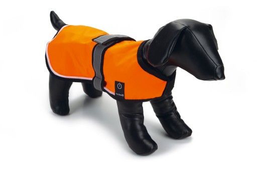 Afbeelding Beeztees Safey Gear Nylon Veiligheidsjas met LED verlichting en USB, S, 40 cm door K-9 Security dogs