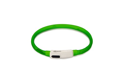 beeztees safety gear dogini - hondenhalsband - usb - groen - 35x1 cm