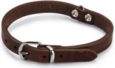 Beeztees - Halsband Hond - Leer - Bruin - 27-33 cm x 12 mm