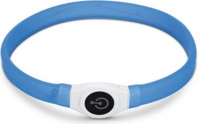 Beeztees Safety Gear Glowy - Halsband Hond - Blauw - 65x2,5 cm