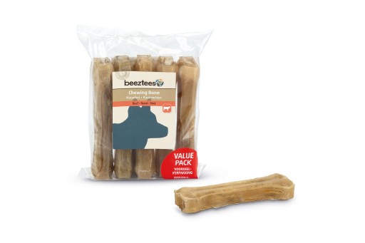 beeztees kauwbot - hondensnack - voordeel - 14 cm - 5st