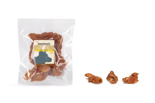 beeztees kip krullen - hondensnack - 200 gram