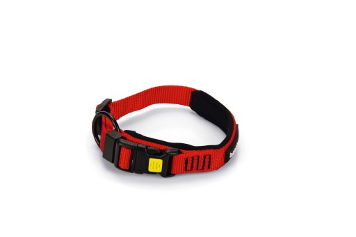 Beeztees parinca premium - hondenhalsband - nylon - rood - 30-35 cm x 20 mm