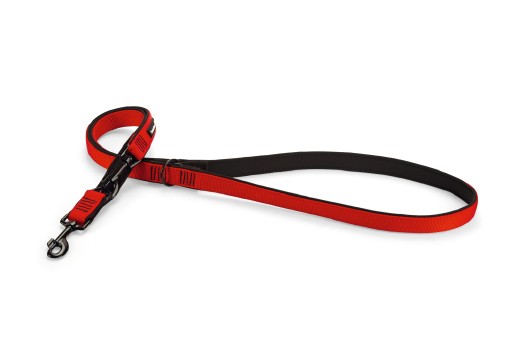 Beeztees parinca premium - hondenriem - nylon - rood - 200 cm x 25 mm