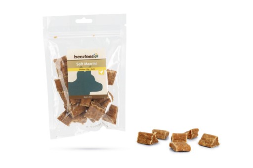 Beeztees soft macrini kip - hondensnack - 150 gram