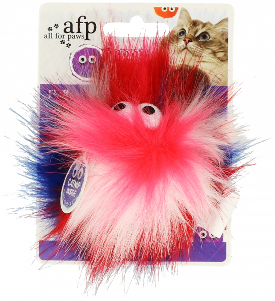 Afp Furry Fluffy Ball Red