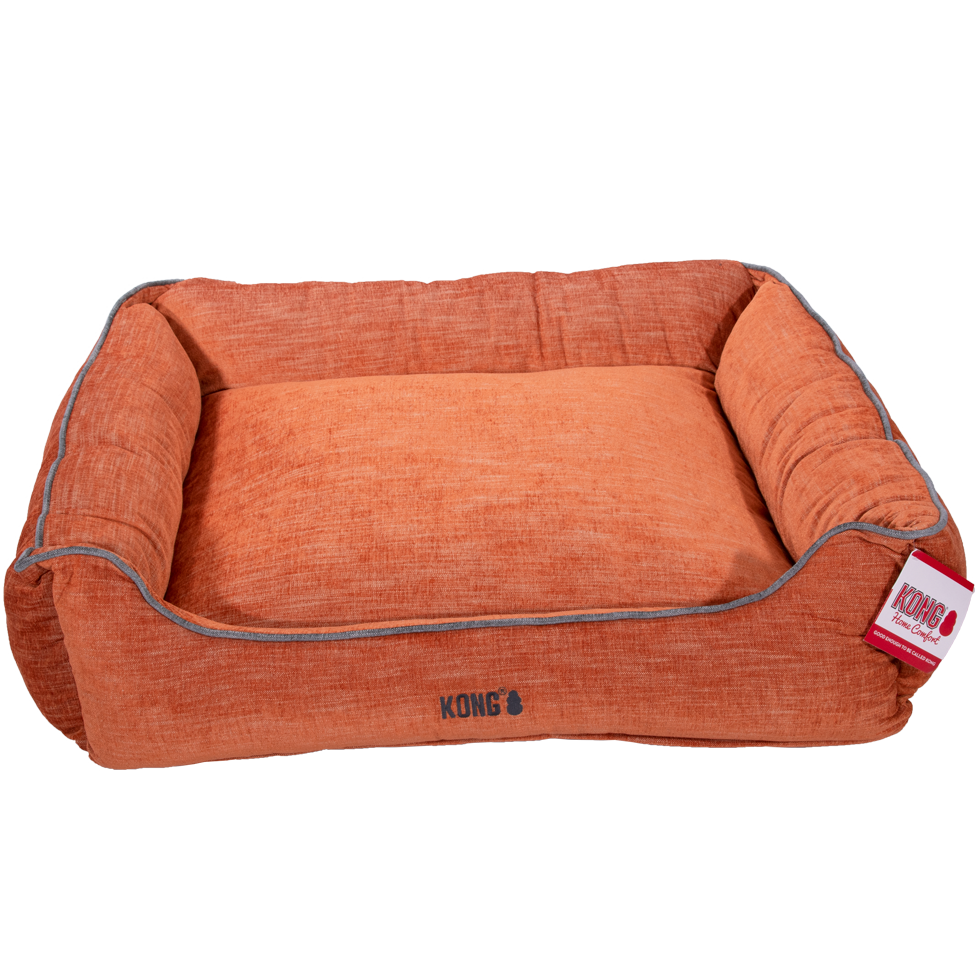 Kong Lounger Beds X-Large, Oranje Met Grijze Lijn