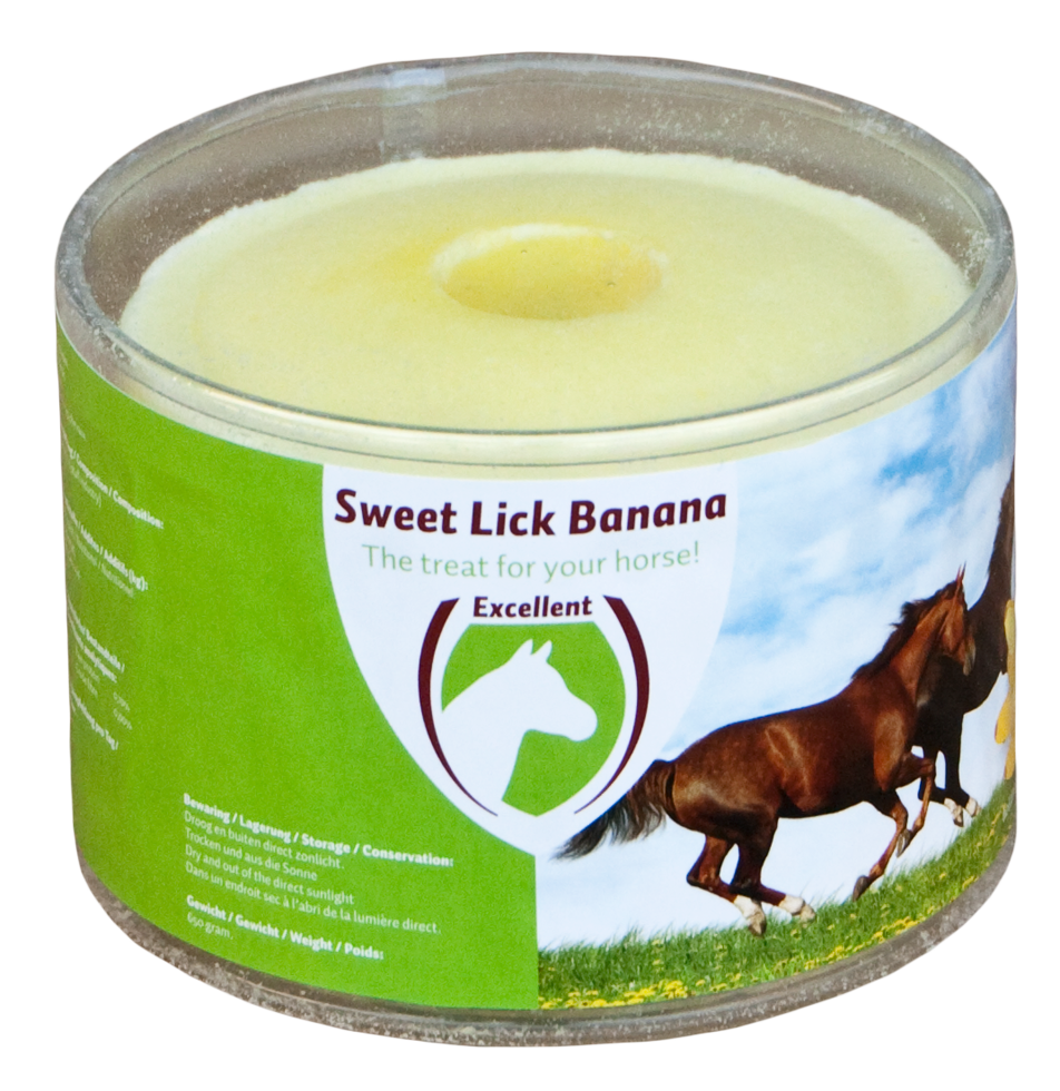 Afbeelding Excellent Sweet Lick Banaan - Voedingssupplement - 650 g door K-9 Security dogs