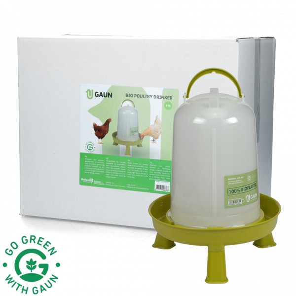 Pluimvee Drinktoren 10 L Bio Green Lemon Op Pootjes afbeelding