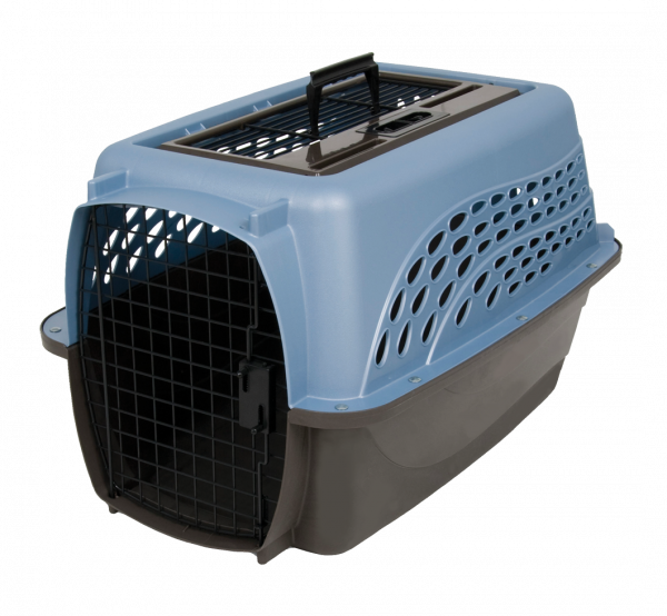 Petmate 2 Door Top Load Kennel S Blue