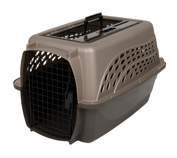 Petmate 2 Door Top Load Kennel S Brown