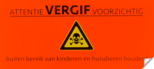 Sticker Vergif