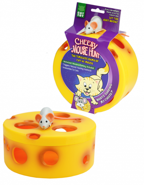 Visionsmart Cheesy Mouse Hunt Cat Toy afbeelding