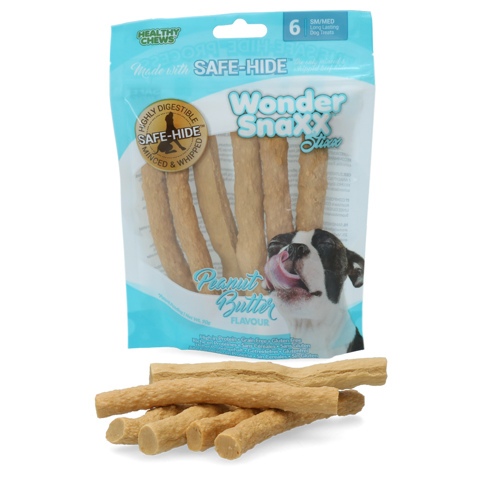 Afbeelding Wonder Snaxx Stixx - Hondensnacks - Pindakaas 16 cm door K-9 Security dogs