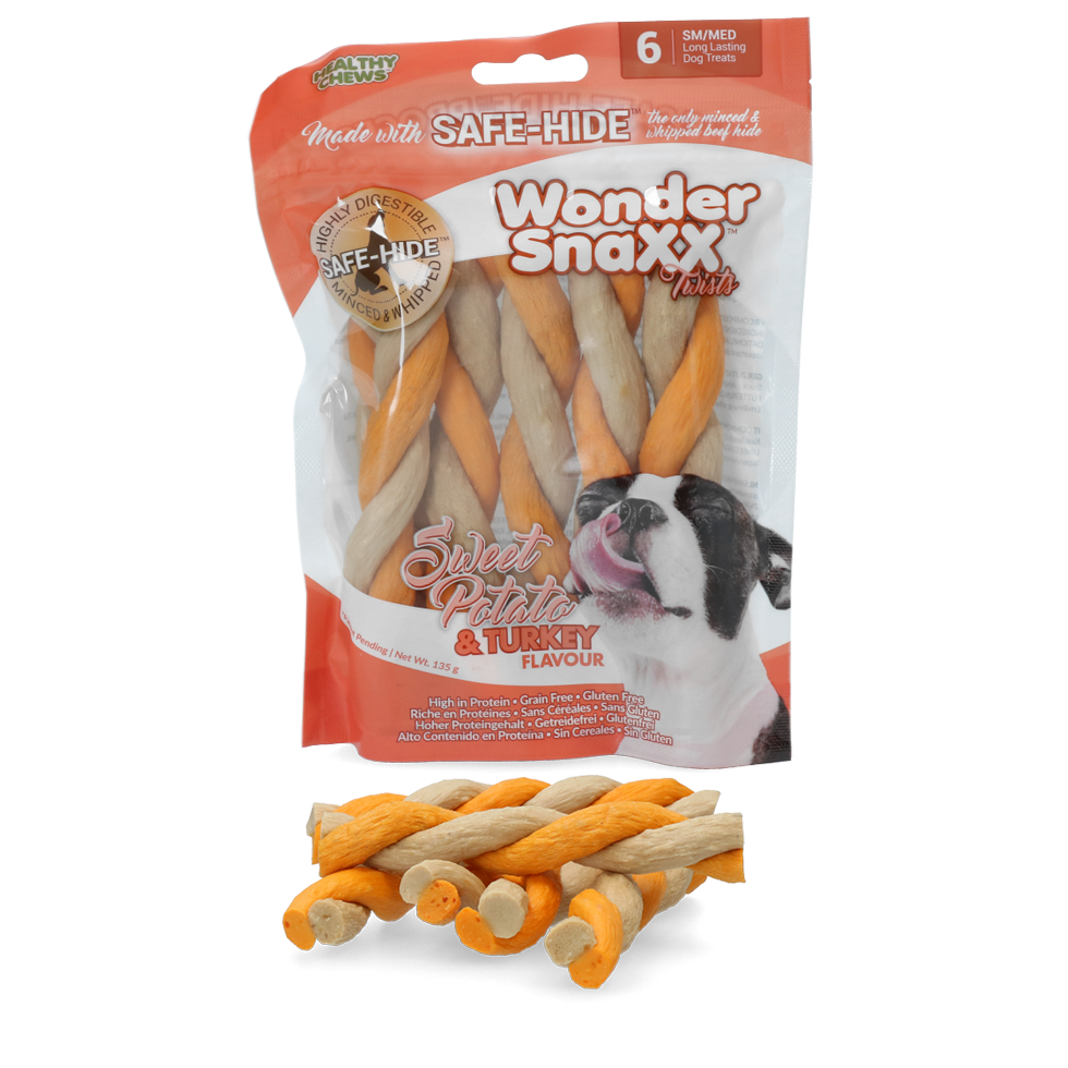 Afbeelding Wonder Snaxx Twists Zoete Aardappel En Kalkoen door K-9 Security dogs