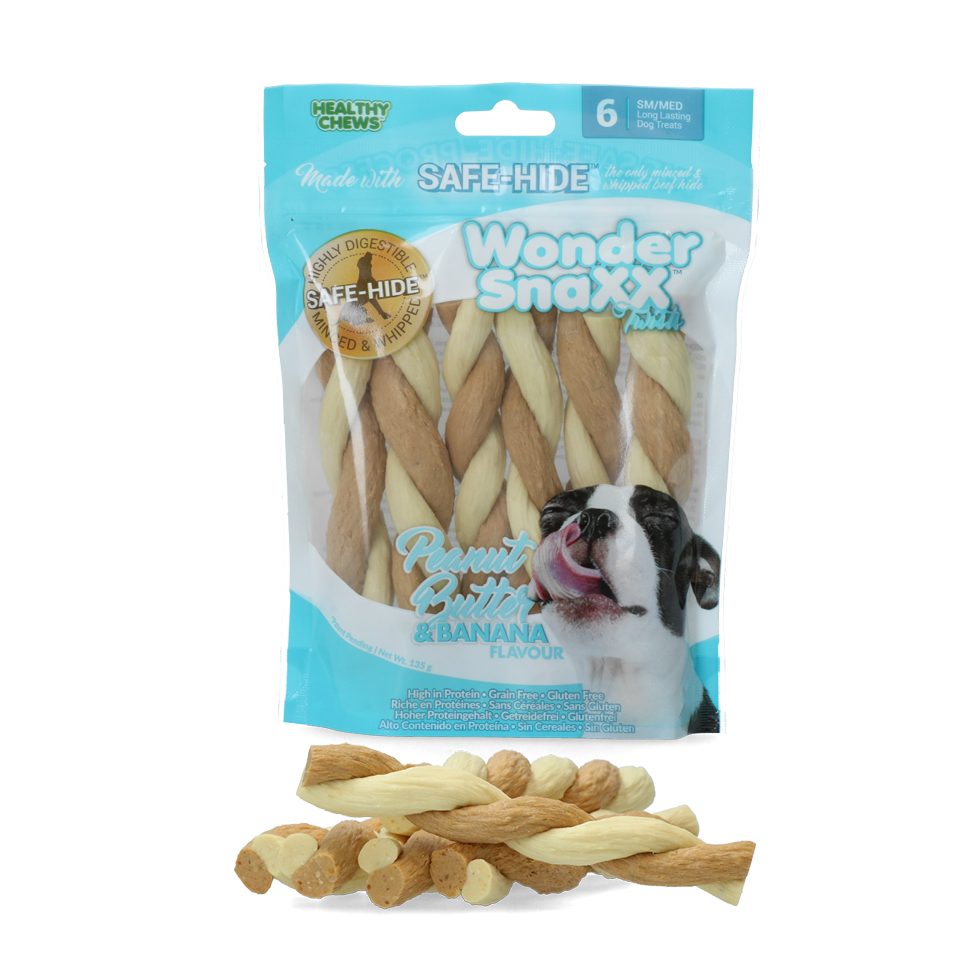 Afbeelding Wonder Snaxx Twists Pinda En Banaan door K-9 Security dogs