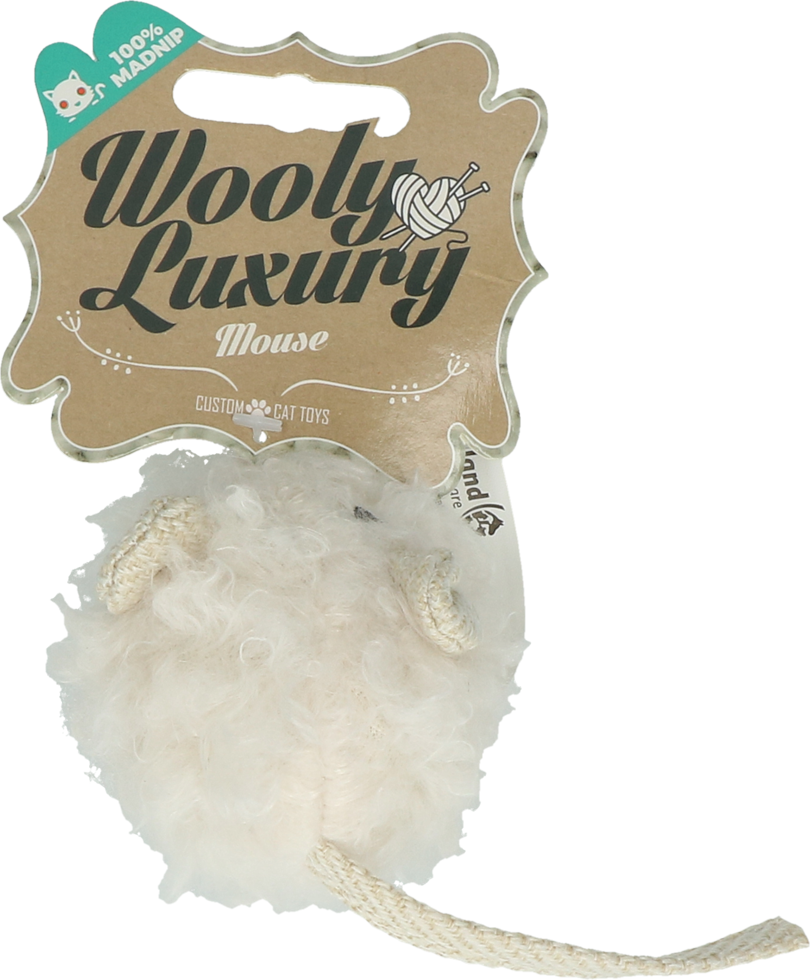 Wooly Luxury Muis Wit