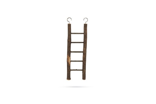 Beeztees zi ladder - vogelspeelgoed - hout - 5 treden - 21,5x7 cm