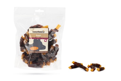 Beeztees potini sticks eend - hondensnack - 400 gram