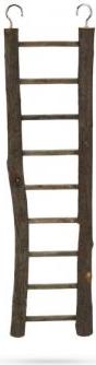 Beeztees Zi Ladder - Vogelspeelgoed - Hout - 9 treden - 38x7 cm