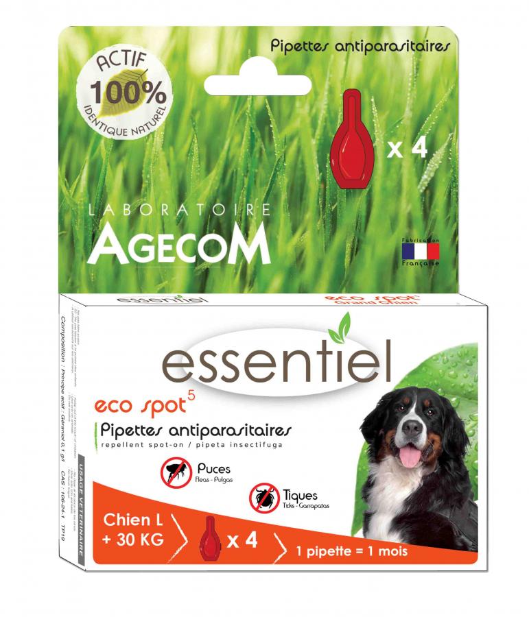 Eco Spot hond +30 kg - 4 pipetten