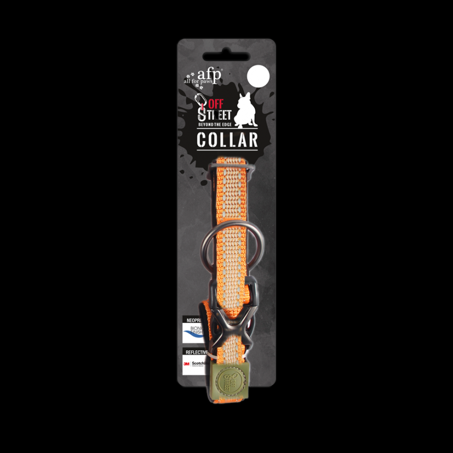 AFP Off Street Dog Collar Tangerine S