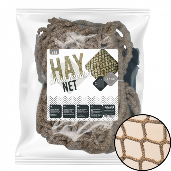 Hay Slowfeeder net 5 kg (5 mm dik, maaswijdte 45 mm)