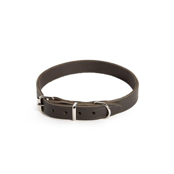 Leren halsband Nero 20 x 550 mm