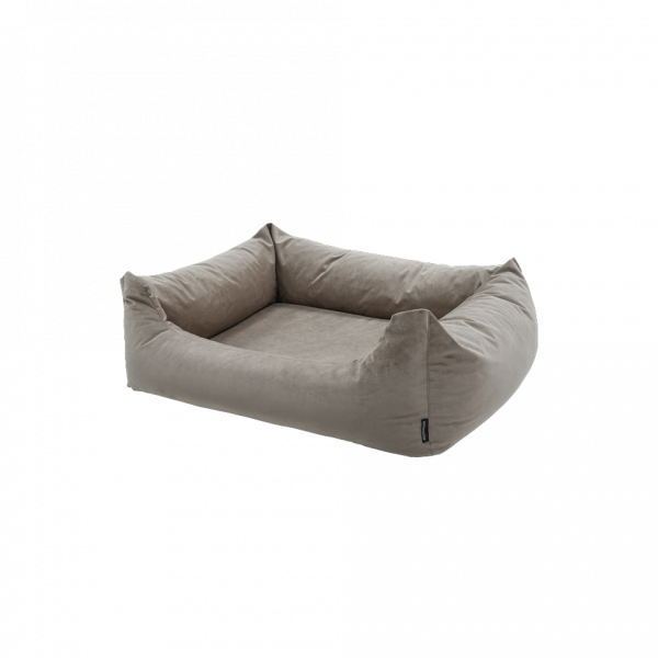 Madison Velours Dog Bed Taupe S afbeelding