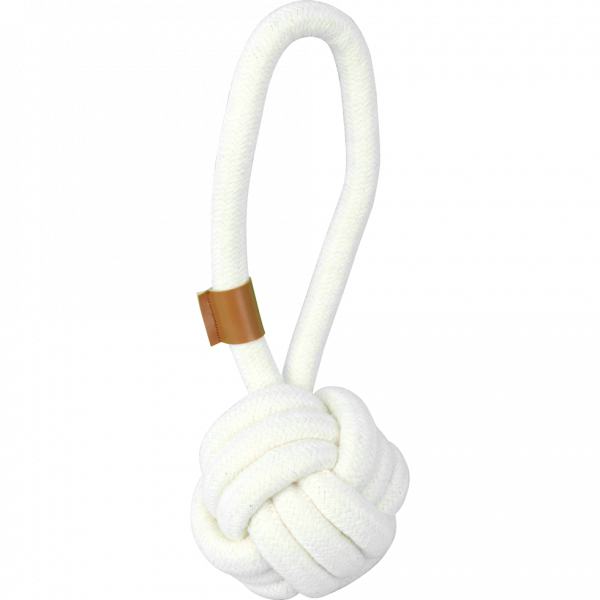 Pawise Premium cotton toy - ball w"handle