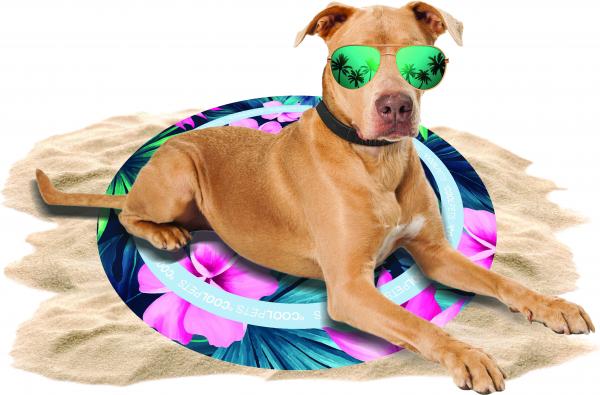 CoolPets Tropical Premium Cooling Mat Flower afbeelding