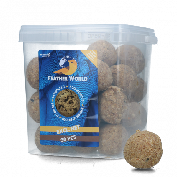 Feather World pinda vogelbol zonder net