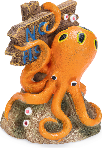 Beeztees No Fishing Octopus - Aquarium Ornamenten - Polyresin - 7x6,5x9 cm