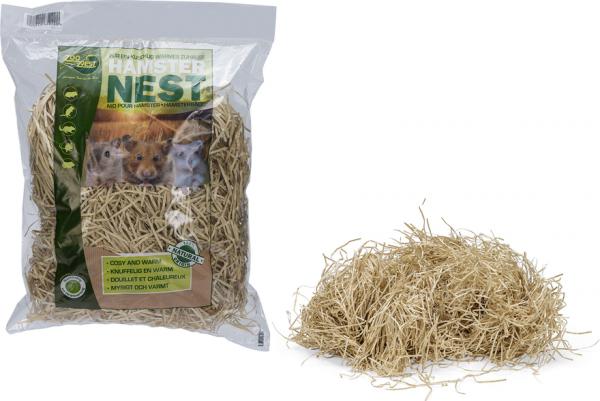 Zoobest Nestmateriaal - Knaagdier - Gras Papier - 100 gr afbeelding